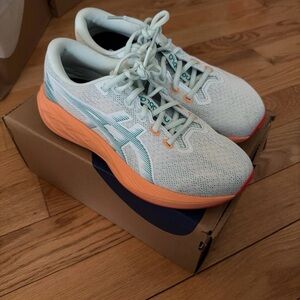 ASICS Women's Athletic Shoes - White and Orange